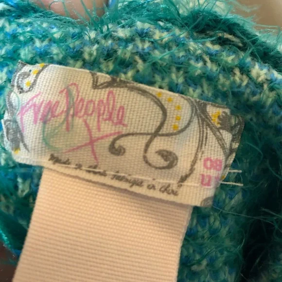 Free People☀️Diamond back kimono in green - Picture 9 of 11